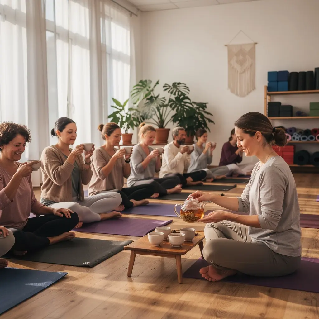 Tasse de thé aux graines de fenouil fumant, avec des arômes d'anis.